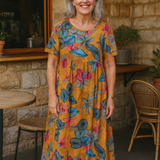 Masie | Breezy Floral Maxi Dress – Where Comfort Meets Confidence (S-5XL)