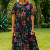 Masie | Breezy Floral Maxi Dress – Where Comfort Meets Confidence (S-5XL)