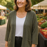 Elspeth | Soft-Knit Everyday Cardigan - Flattering. Fuss-free