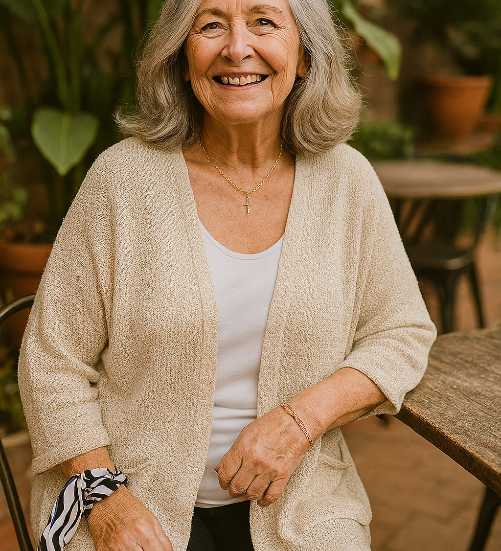 Elspeth | Soft-Knit Everyday Cardigan - Flattering. Fuss-free