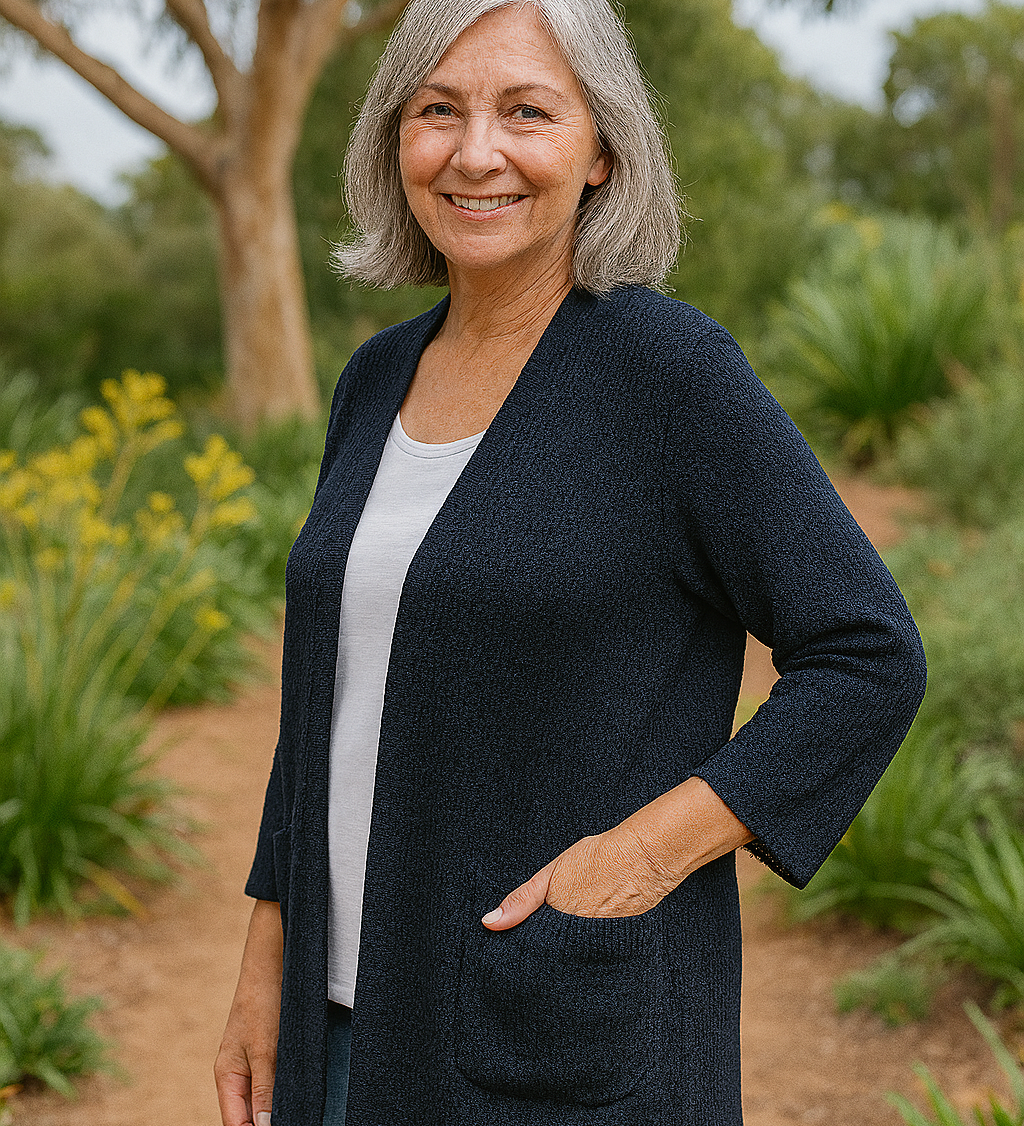 Elspeth | Soft-Knit Everyday Cardigan - Flattering. Fuss-free