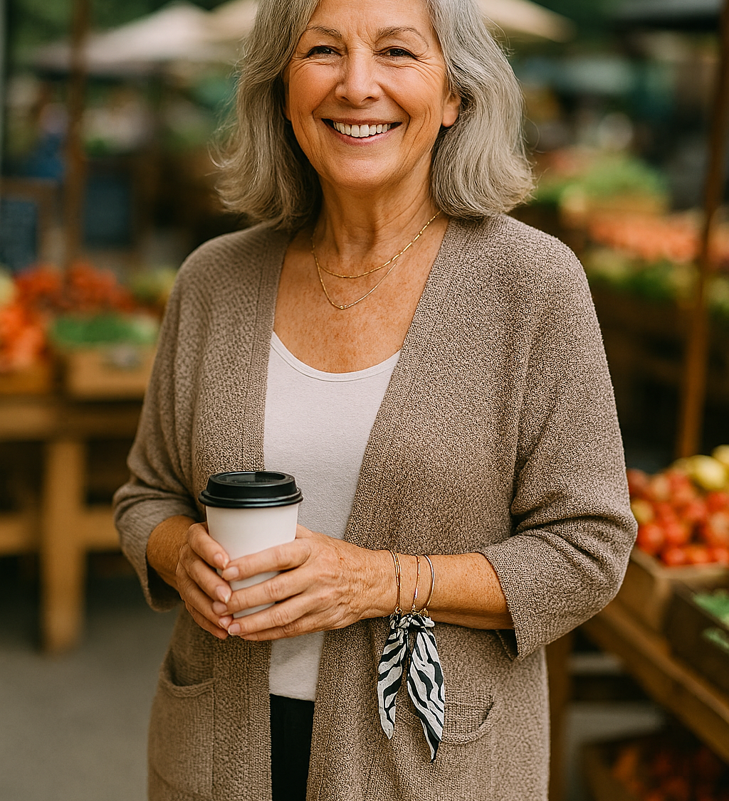 Elspeth | Soft-Knit Everyday Cardigan - Flattering. Fuss-free