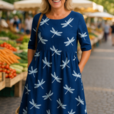 Meliora | Everyday Elegance Midi Dress – Flattering Comfort, Timeless Confidence (S-5XL)
