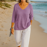 Anwen | Soft Drape V-Neck Knit - Effortlessly elegant