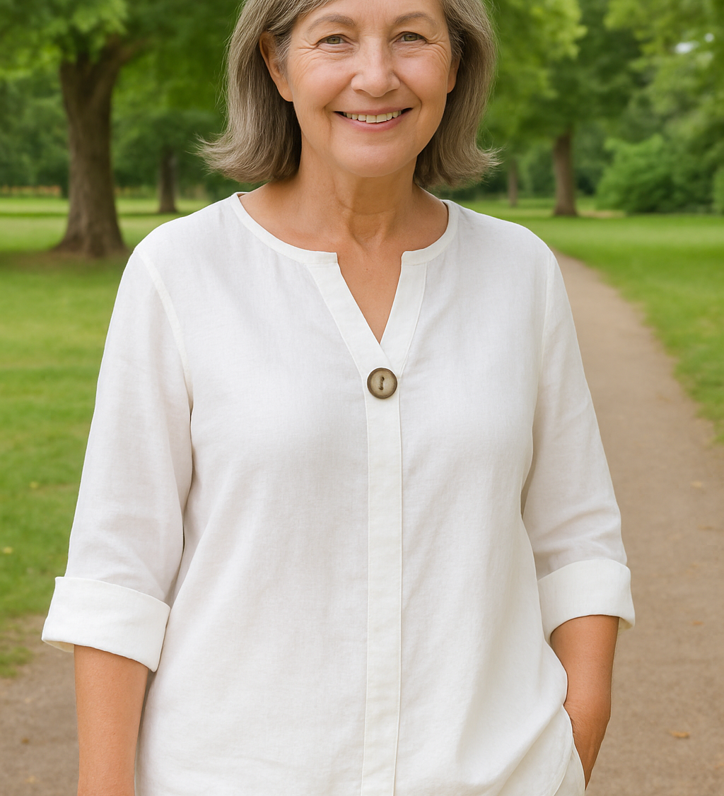 Simone | Blouse - Light. Flattering. Made for real women
