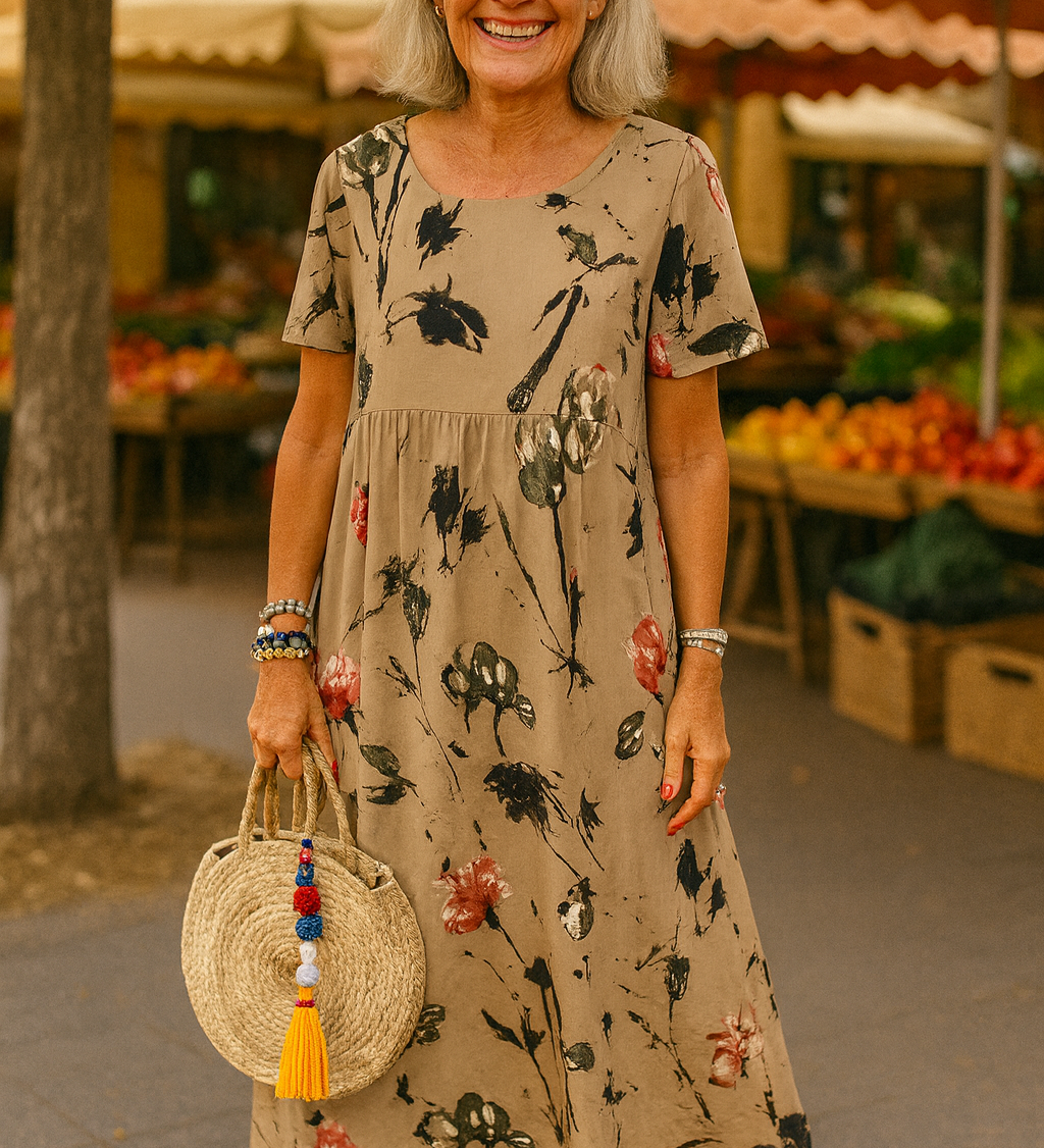 Lucie | Vintage Floral Maxi Dress - Light, Flattering & Effortlessly Elegant