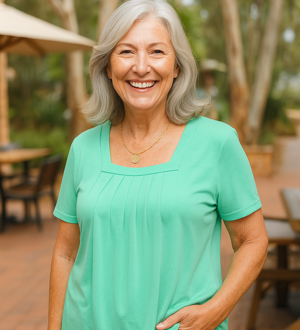 Colleen | Pleated Comfort Top - Everyday confidence