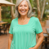 Colleen | Pleated Comfort Top - Everyday confidence