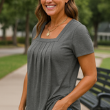 Colleen | Pleated Comfort Top - Everyday confidence