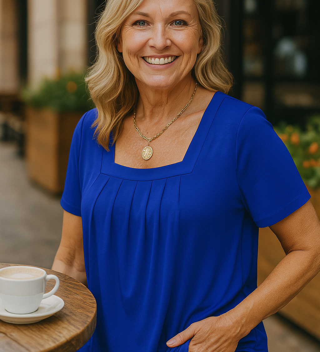 Colleen | Pleated Comfort Top - Everyday confidence
