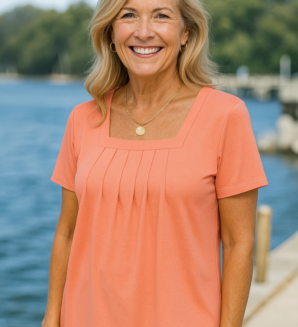 Colleen | Pleated Comfort Top - Everyday confidence