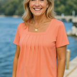 Colleen | Pleated Comfort Top - Everyday confidence