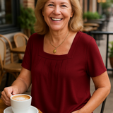 Colleen | Pleated Comfort Top - Everyday confidence