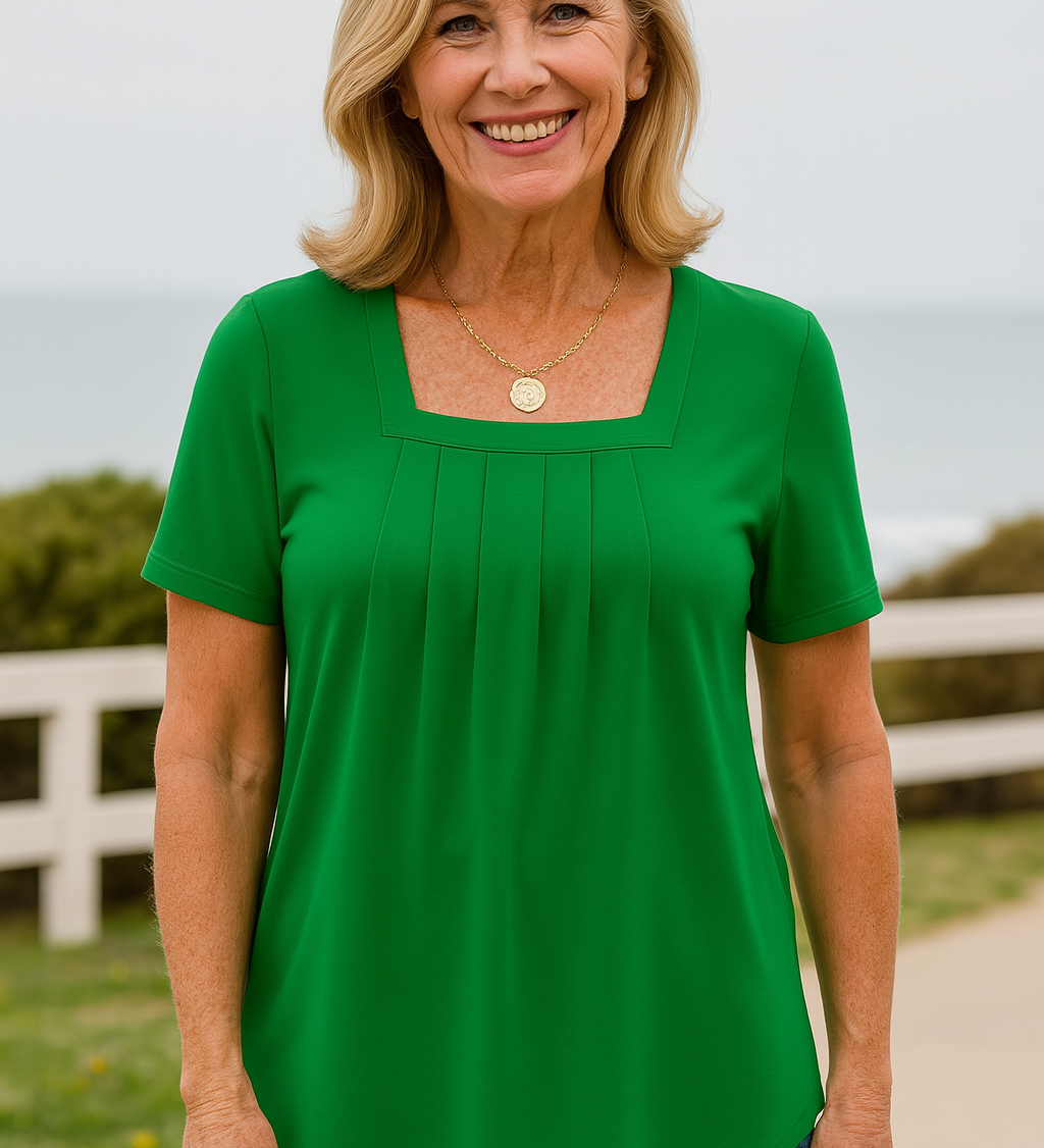 Colleen | Pleated Comfort Top - Everyday confidence