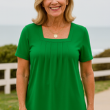 Colleen | Pleated Comfort Top - Everyday confidence