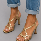 Ottavia | Golden Crisscross Heel