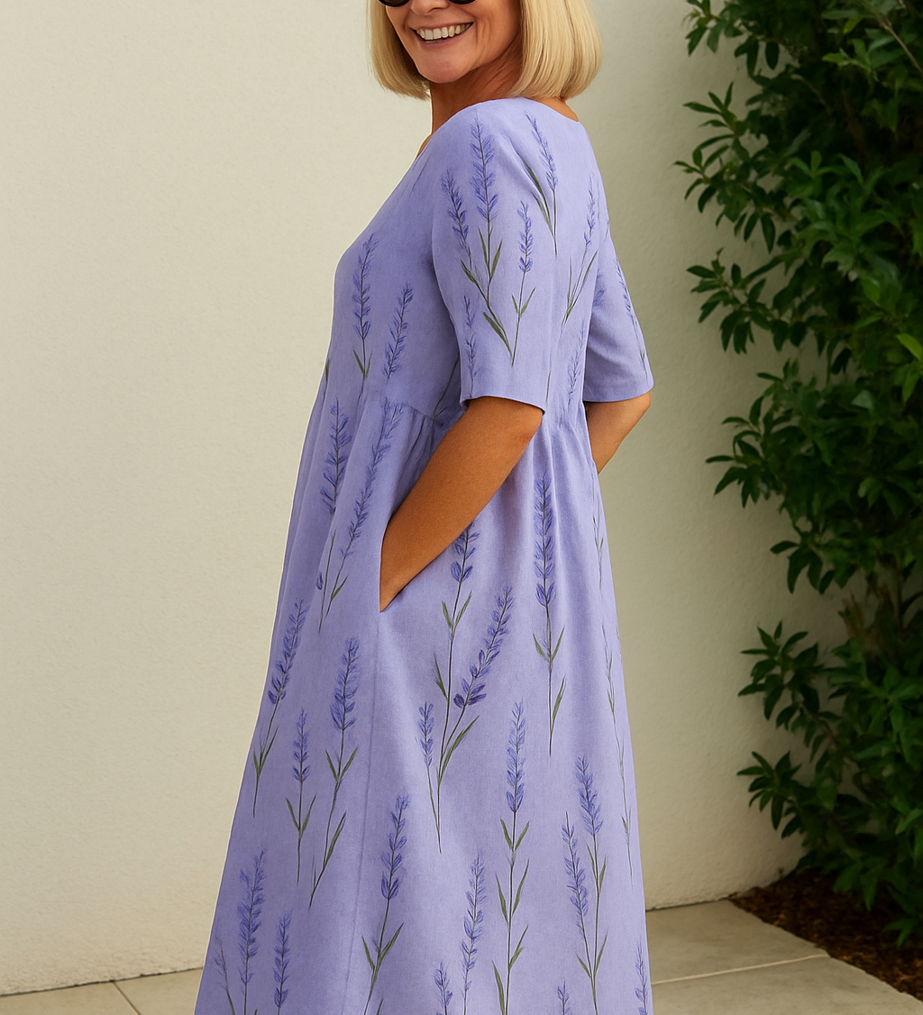 Eliza | Relaxed Midi Dress - Effortless Elegance, Everyday Comfort