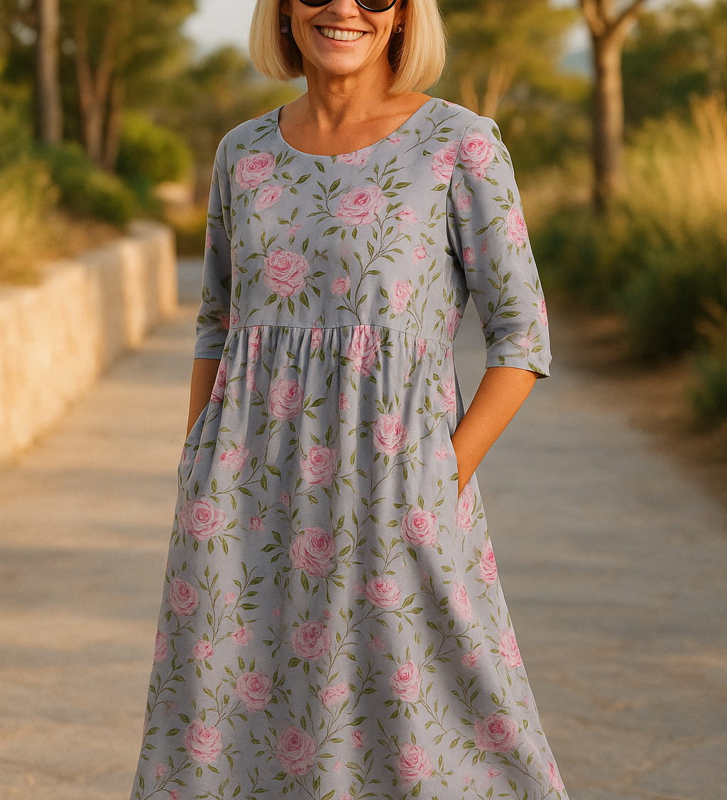 Eliza | Relaxed Midi Dress - Effortless Elegance, Everyday Comfort
