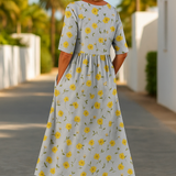Eliza | Relaxed Midi Dress - Effortless Elegance, Everyday Comfort