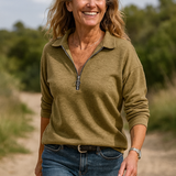 Josephine | Soft-Touch Half-Zip Jumper