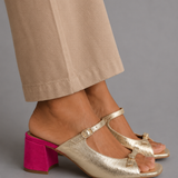 Marguerite | Golden Mule Heel Sandal