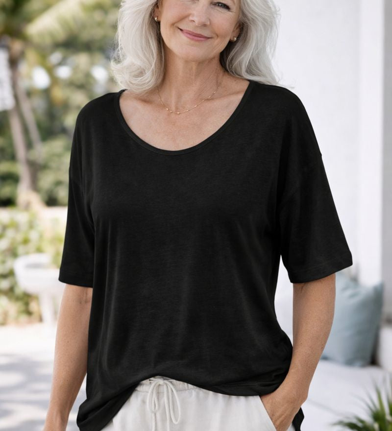 Bria | Soft Cotton Everyday Top – Comfort You Don’t Have to Think About (AU10–24)