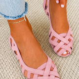 Perpetua | Woven Fuchsia Flat