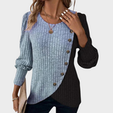 Kaia - Elegant knitted sweater with buttons