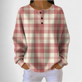 Emilie - Pink Check Pattern Pullover