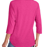 Mona | Pleated 3/4 Sleeve Top