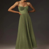 Véronique | Emerald Green Maxi Dress