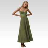 Véronique | Emerald Green Maxi Dress