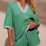 Faustina | Casual Two-Piece Textured Set