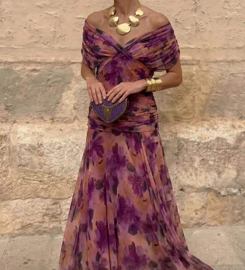 Hendrika | Coral Evening Dress