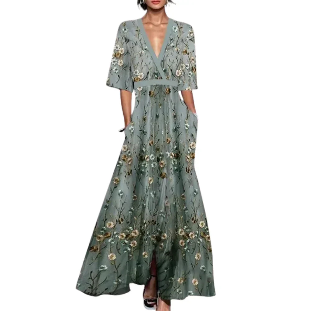 Noelle | Floral Midi Dress