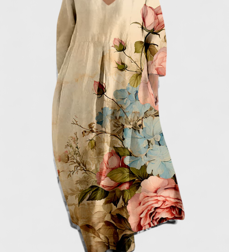 Isalinde | Comfortable V-neck Dress