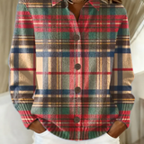Gisela | Multicoloured Checked Cardigan with Buttons