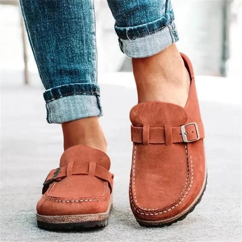 Heidi | Buckled Comfort Mules