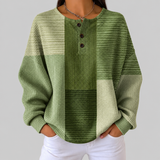 Charlotte - Green Patchwork Top