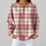 Emma - Blush Plaid Top
