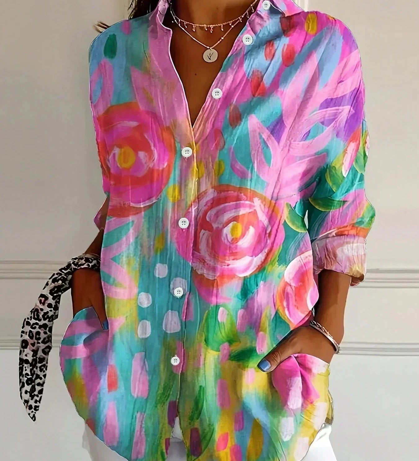 Sadie | Colourful Pattern Blouse