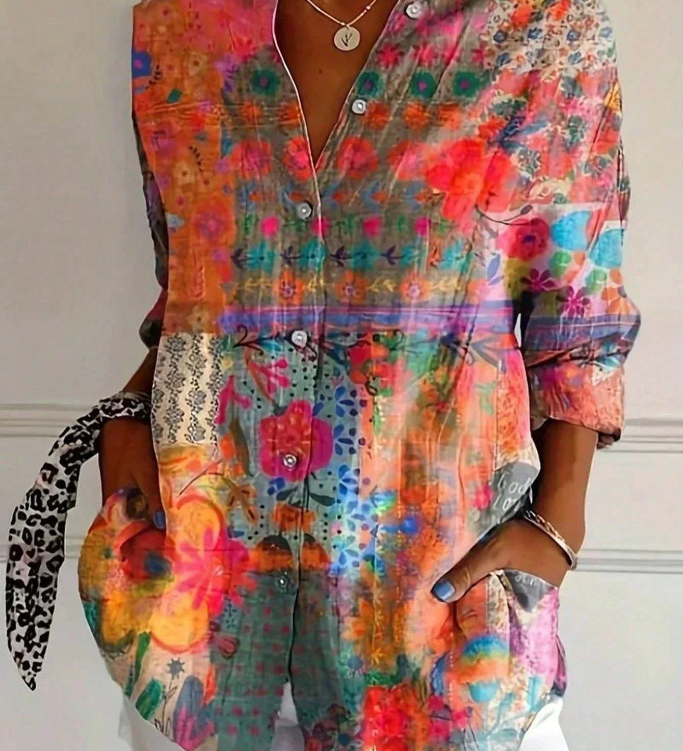 Sadie | Colourful Pattern Blouse