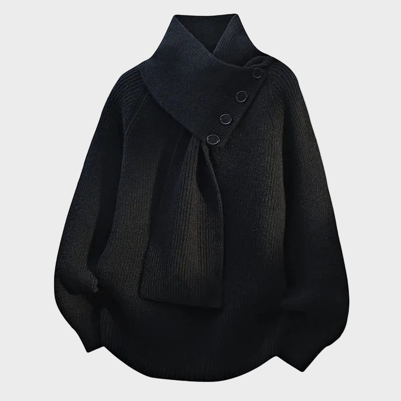 Arielle - Comfortable Sweater with Shawl Neck