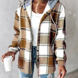 HIGHLAND PLAID HOODED COAT