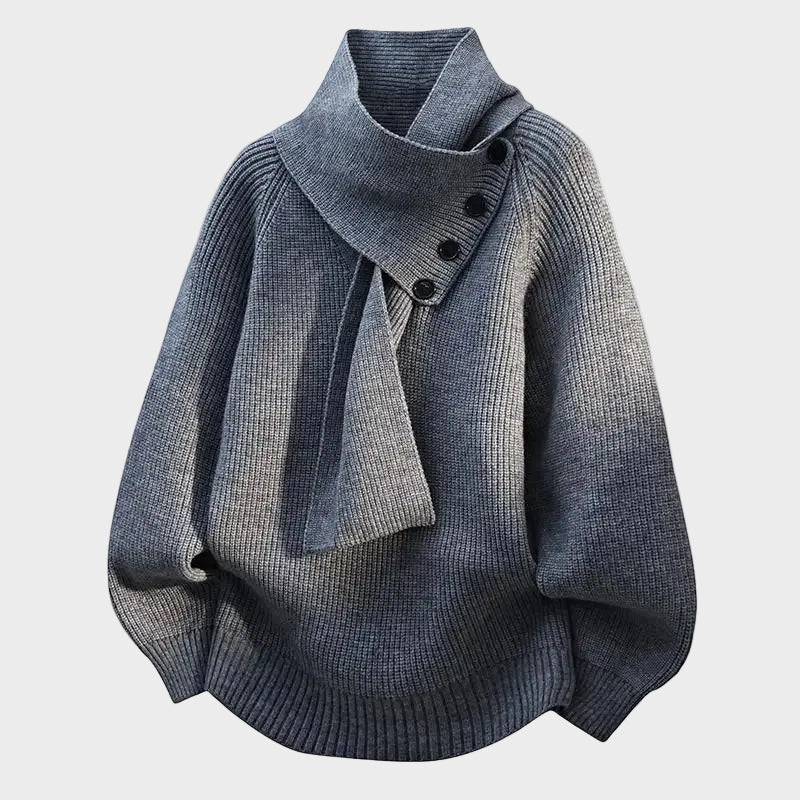 Arielle - Comfortable Sweater with Shawl Neck