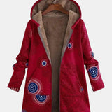 Henriette | Ethnic Pattern Sherpa Jacket