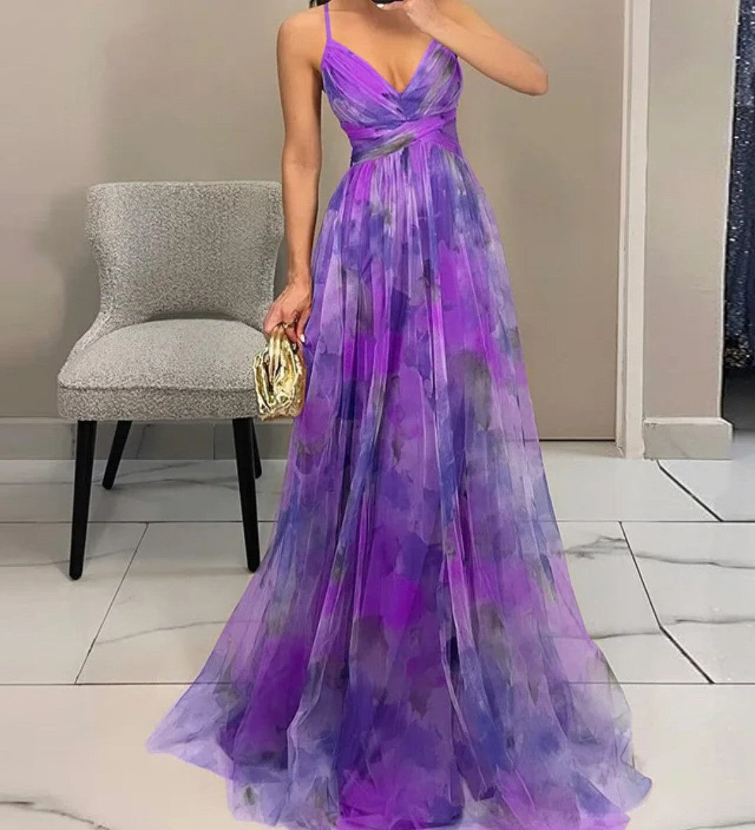 Giselle | Enchanting Maxi Dress with Floral Print