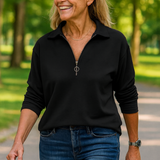 Josephine | Soft-Touch Half-Zip Jumper