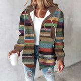 HIGHLAND PLAID HOODED COAT