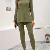 Callie | Ribbed Knit Lounge Set